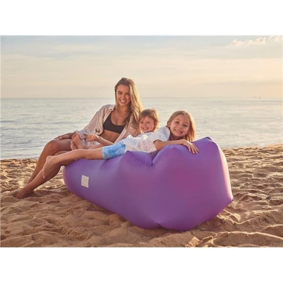 Inflatable Lounger Air Sofa Chair–Camping&Beach Accessories–Portable Water Proof - Picture 5 of 6